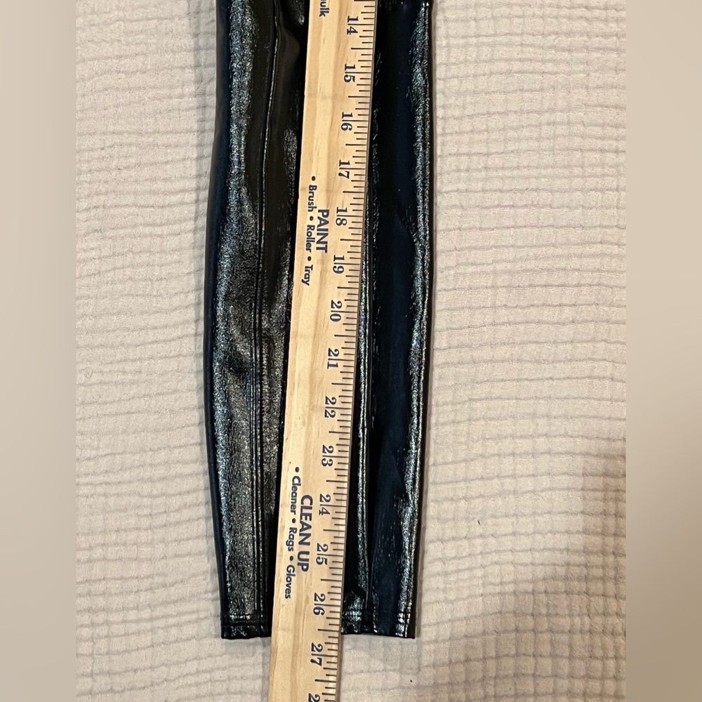 Spanx Faux Patent Leather Leggings Black XS - Picture 14 of 16